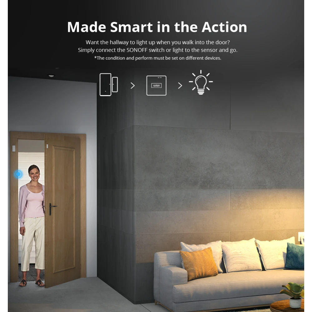 SONOFF DW2 RF Funk-Tür-/Fenstersensor für die Haussicherheit