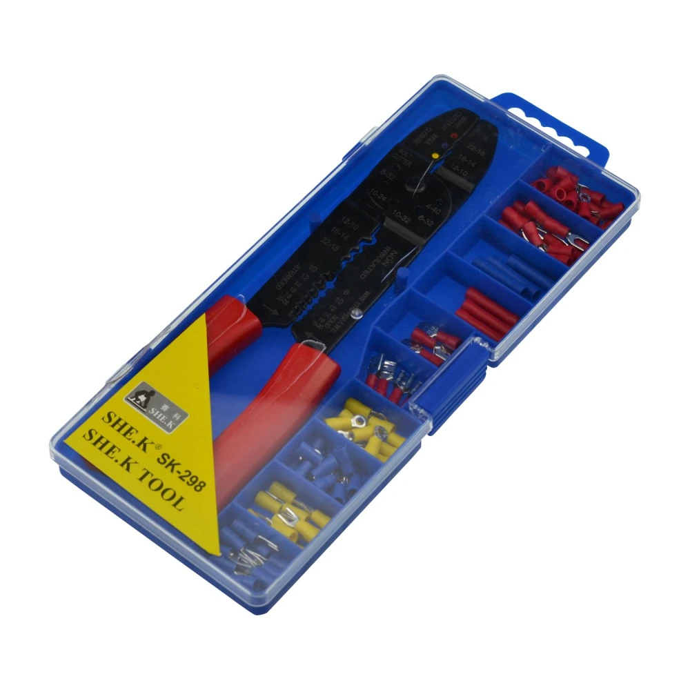 TSX TOOL Crimpzange-Set mit Faston- und Kabelschuh-Kit