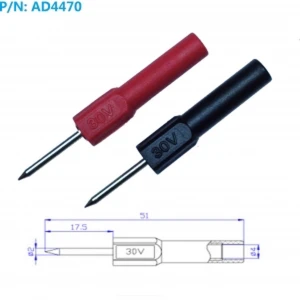 Prüfspitze 2mm für 4mm Bananenstecker Amass