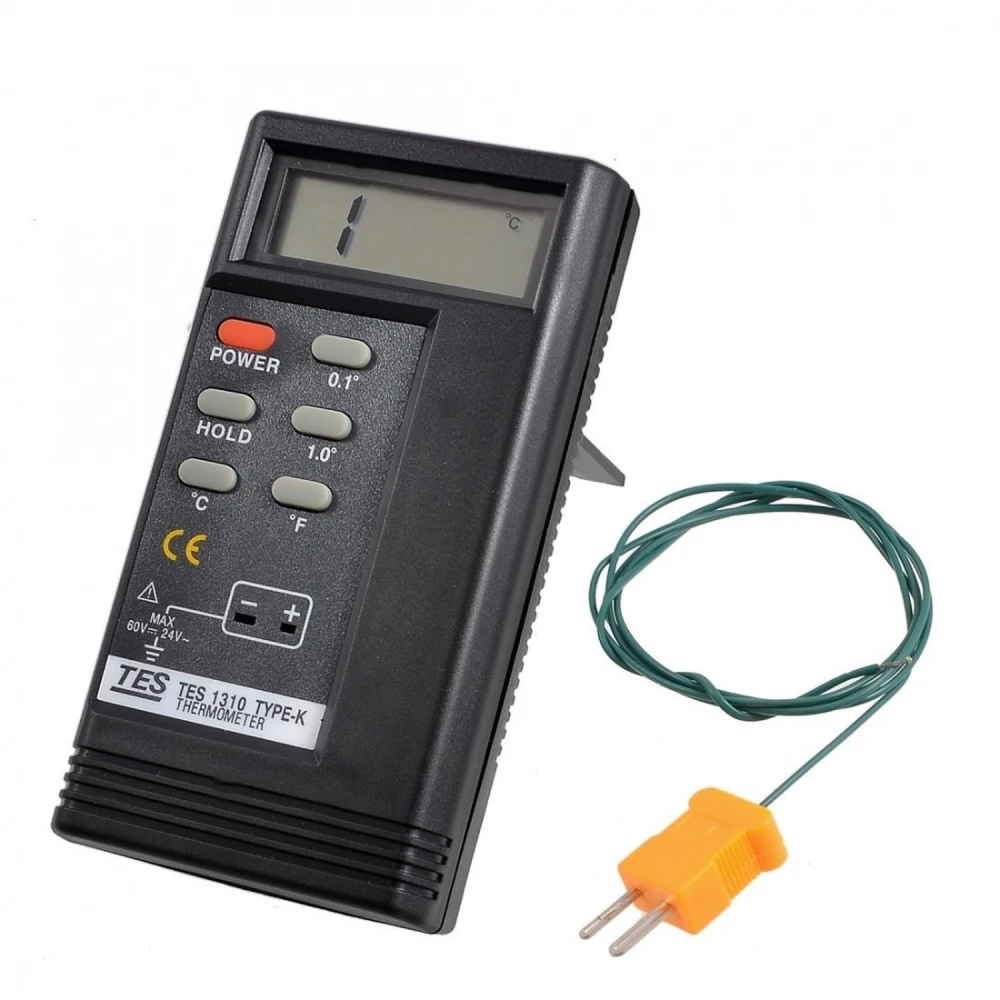Digitale Temperatursonde TES-1310 mit Messbereich von -50 bis +1300°C für den Industrieeinsatz