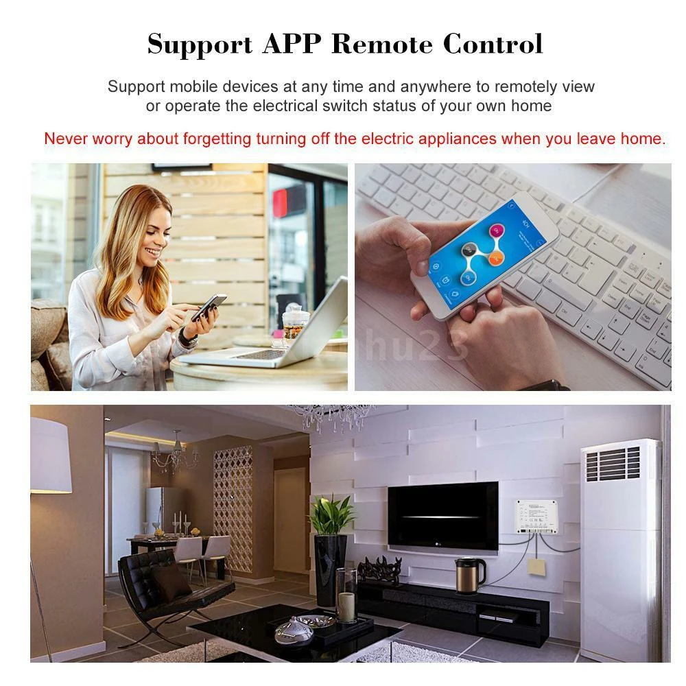 Sonoff 4CH Pro R3 WLAN-Schalter 4 Kanäle für Smart Home