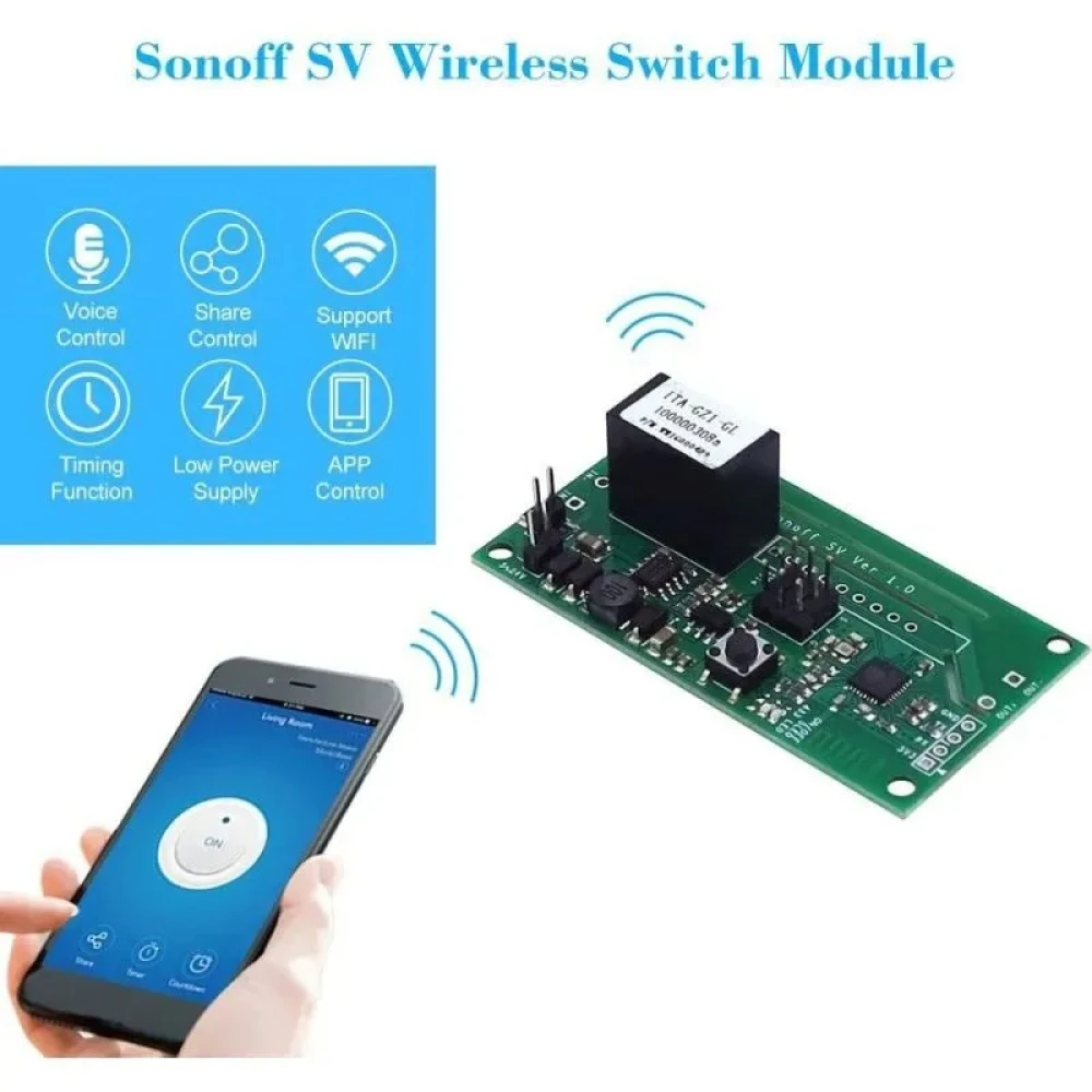 SONOFF SV WLAN-Schalter mit sicherer Spannung für die Hausautomation
