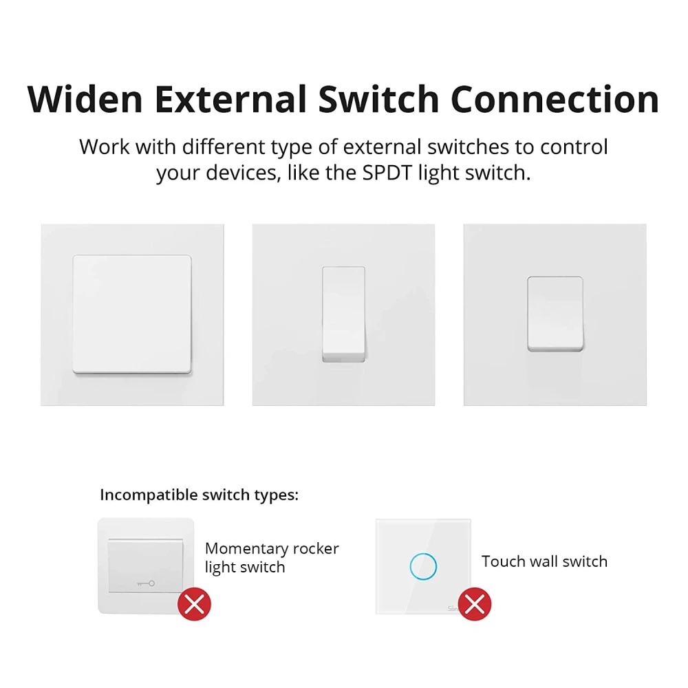 SONOFF ZBMINI ZigBee Mini-Smart-Schalter für 2-Wege-Lichtsteuerung