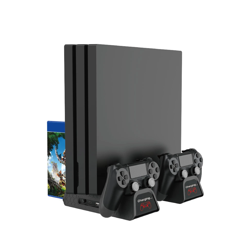 Multifunktionale Kühlstation für PS4, Slim und Pro für Controller