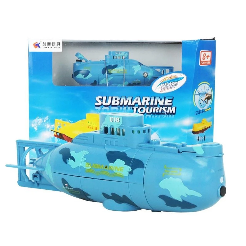 RC Mini U-Boot 3-Kanal - Rc Micro Submarine Blau Satkit