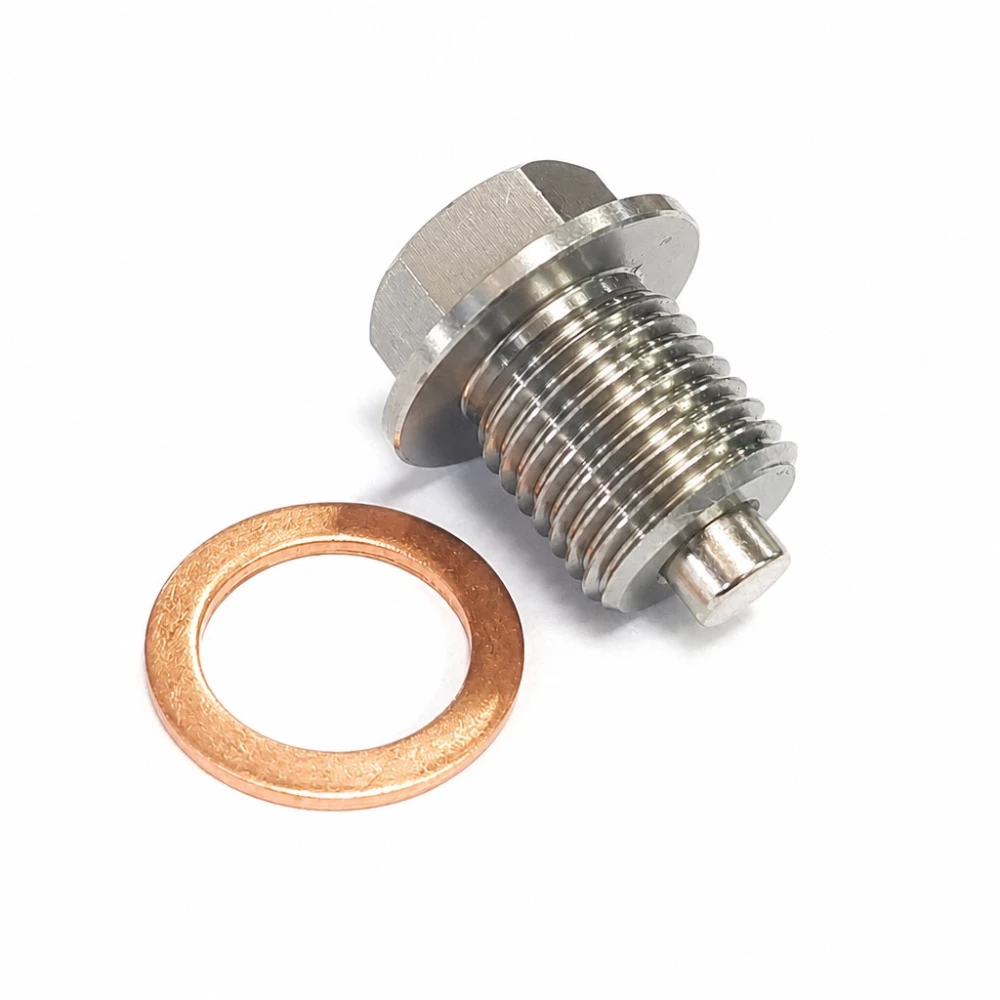 Magnetischer Ölablassschrauben Edelstahl M12 x 1,5 mit Dichtung – Ölwanne Auto Motorrad