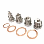Magnetischer Ölablassschrauben Edelstahl M12 x 1,75 mit Dichtung - Ölwanne Auto Motorrad