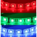 LED-Streifen 12V RGB 5 Meter dimmbar SMD5050 60LED pro Meter IP65