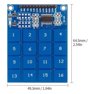 satkit TTP229 kapazitiver 16-Kanal-Touch-Schalter für Arduino