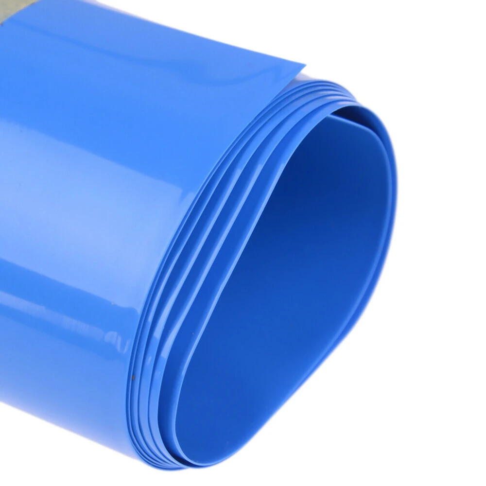 PVC-Schrumpfschlauch 1m x 210mm x 0.15mm für Akkupack blau