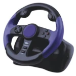 Rennlenkrad für Playstation 2 mit Pedalen und Dual Shock-Technologie