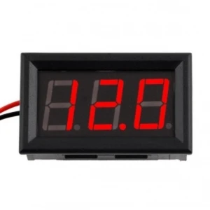 satkit Digitales Voltmeter 3,5V 30V Einbau mit roter LED-Batterieanzeige