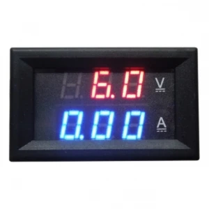 Digitales Einbau-Volt- und Amperemeter rot 4.5-100V 0-10A