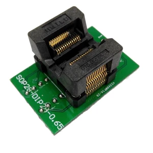 SOP28-zu-DIP28 Programmieradapter Pitch 0,65 satkit